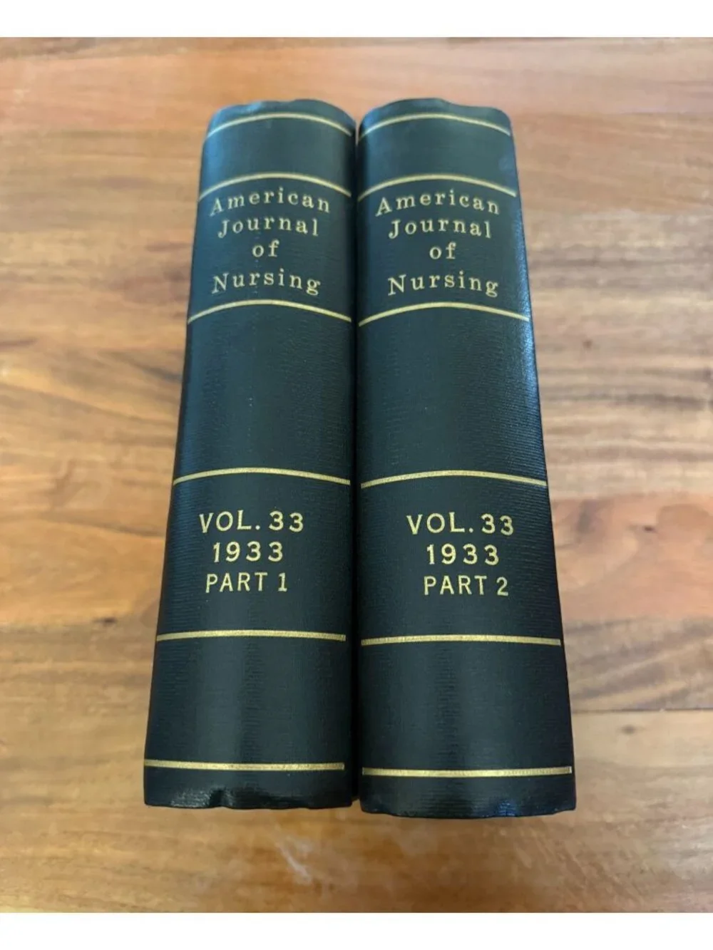 1933 American Journal of Nursing Vol 33 Complete 2 Vol Set Hardcover Vintage HC